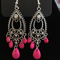 Fashion Flirt - Pink Paparazzi Earrings