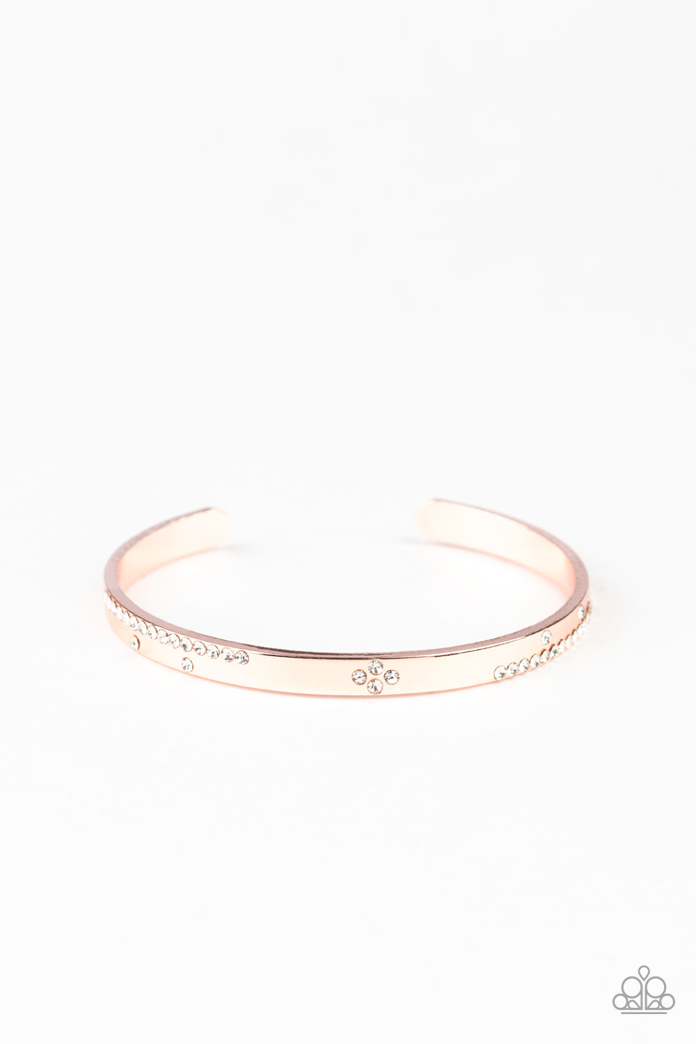 Paparazzi Dainty Dazzle Rose Gold Cuff Bracelet