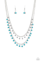 Paparazzi Dainty Distraction Blue Necklace