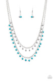 Paparazzi Dainty Distraction Blue Necklace