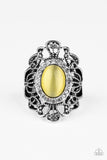 Paparazzi Dashingly Dewy Yellow Ring