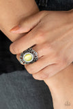 Paparazzi Dashingly Dewy Yellow Ring