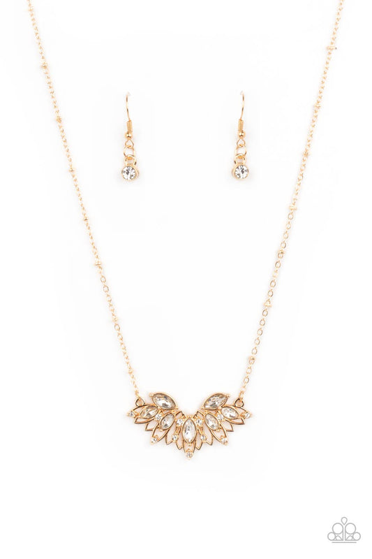 Deluxe Diadem Gold Paparazzi Necklace