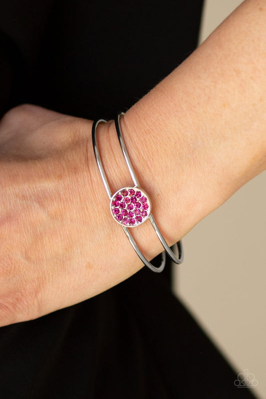 Dial Up the Dazzle  Pink Paparazzi Cuff Bracelet