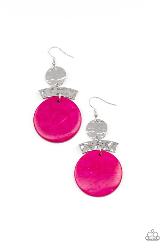 Diva of My Domain Pink Paparazzi Earrings