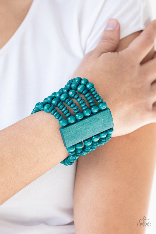 Don't Stop BELIZE-ing Blue Paparazzi Bracelet
