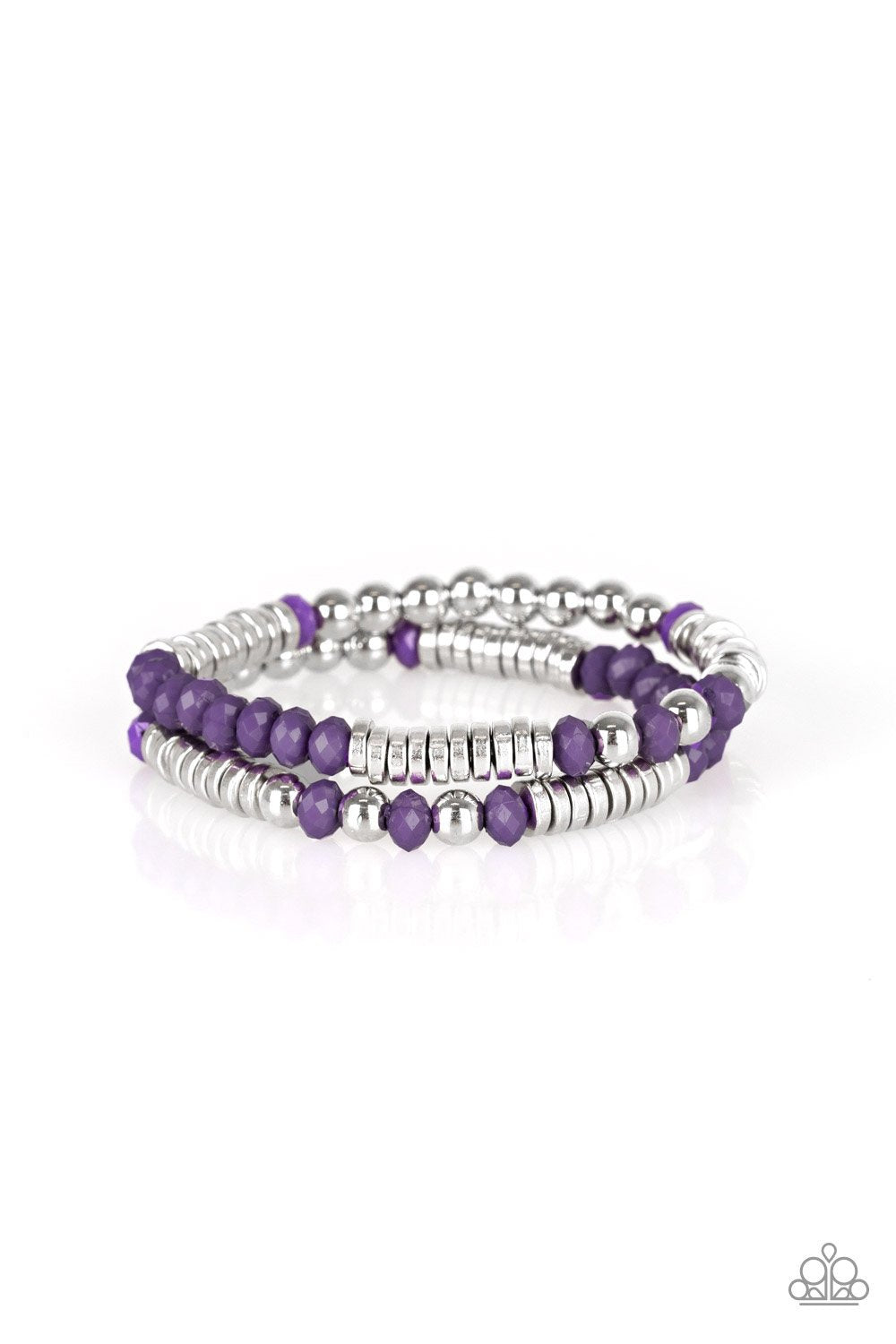 Downright Dressy - Purple Paparazzi Bracelet