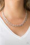 Block Party Princess - Pink Paparazzi Cube Layered - Necklace