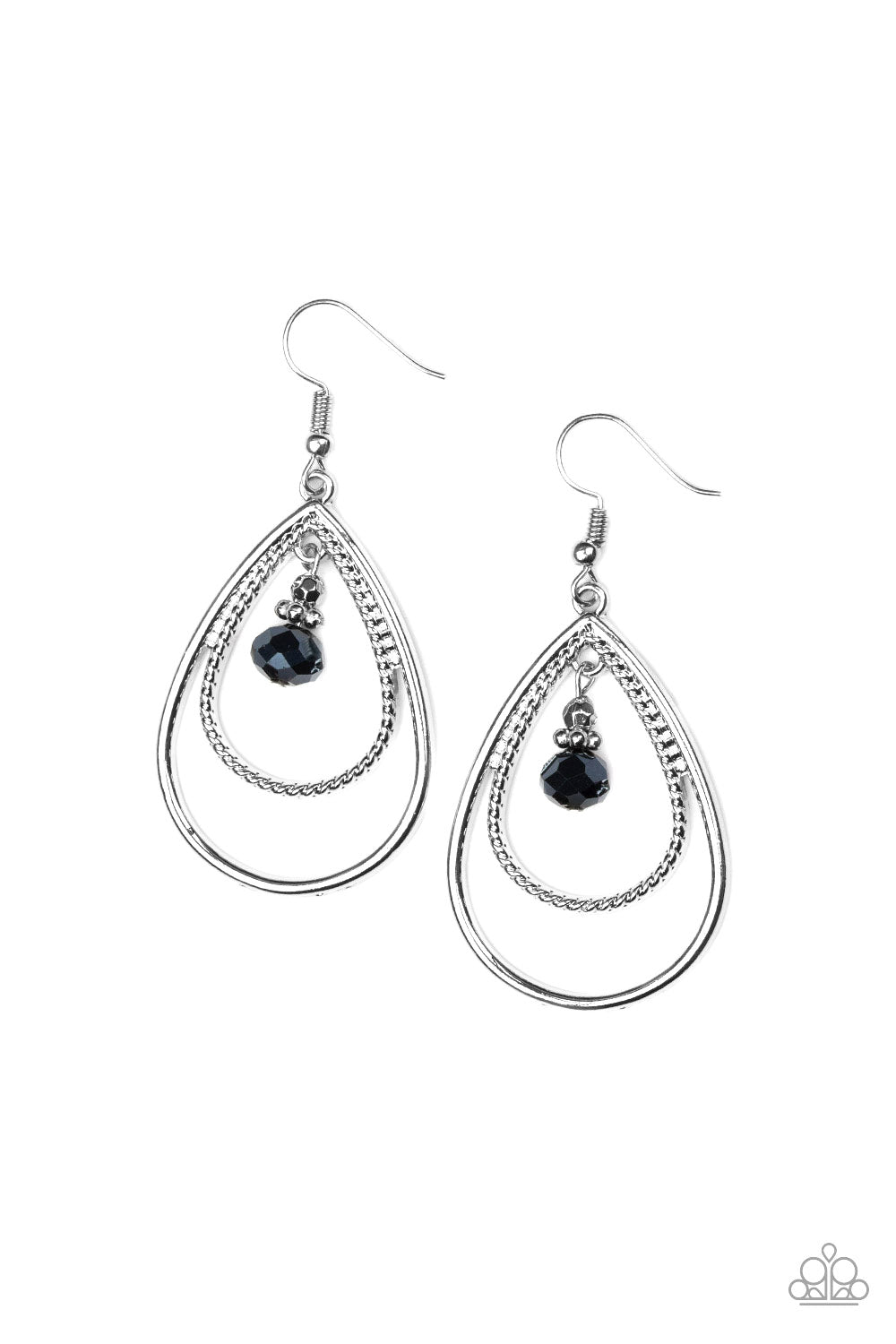 REIGN On My Parade -Blue Paparazzi Earrings