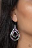Flavor Of The Fleek - Pink Paparazzi Earrings
