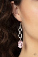 Extra Ice Queen - Pink Paparazzi Earrings