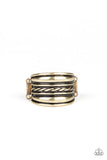 Let It LAYER - Brass Paparazzi Ring