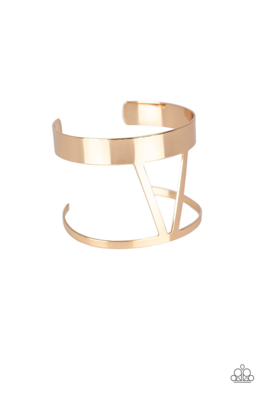 Rural Ruler Gold Paparazzi Cuff Bracelet