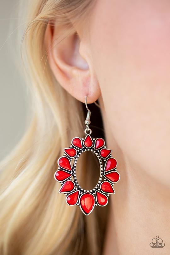 Fashionista Flavor - Red Paparazzi Earrings