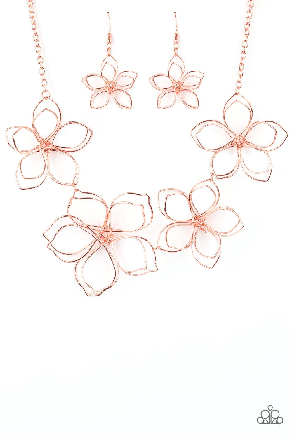 Flower Garden Fashionista Copper Paparazzi Necklace
