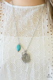 Free-Spirited Forager Blue Paparazzi Necklace