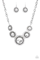 Global Glamour -  White Paparazzi Necklace