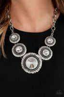 Global Glamour -  White Paparazzi Necklace
