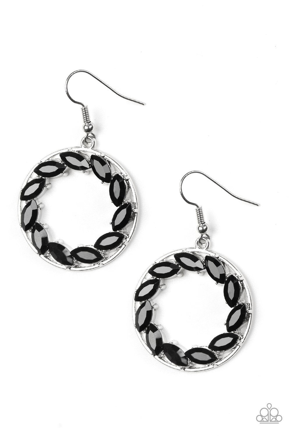 Global Glow - Black Paparazzi Earrings