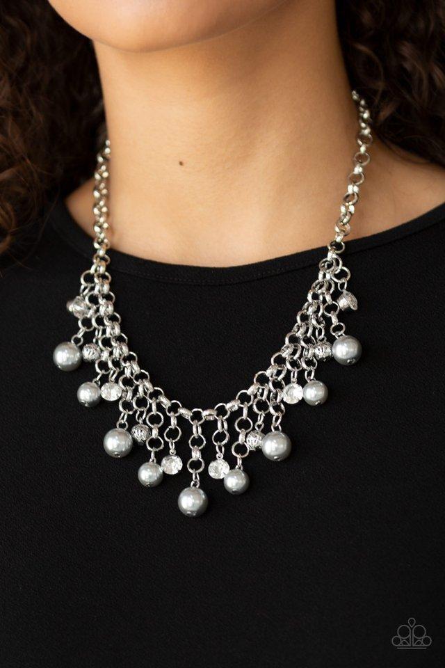 HEIR-Headed - Silver Paparazzi Necklace