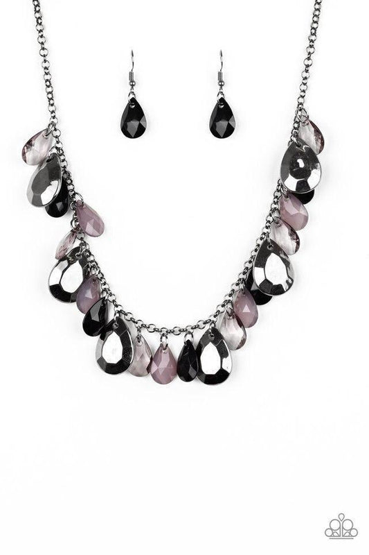 Hurricane Season - Black Paparazzi Necklace