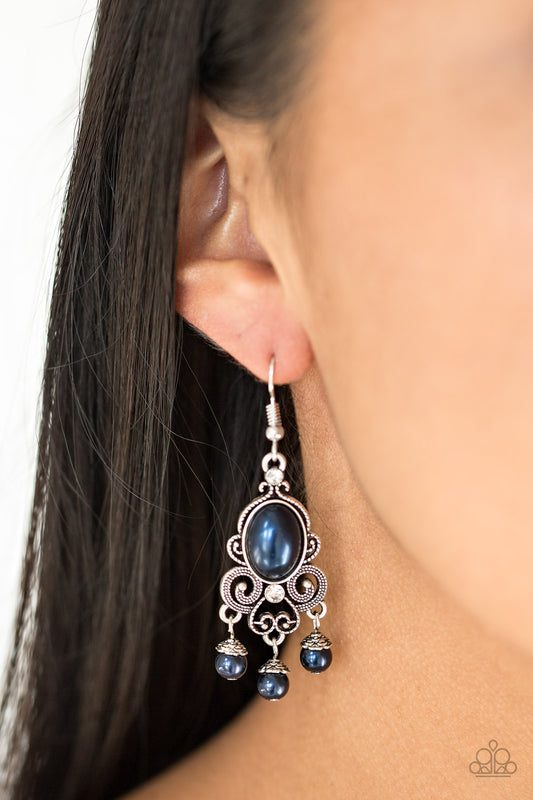 I Better Get GLOWING - Blue Paparazzi Earrings