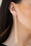 Head To Toe Dazzle - Gold Paparazzi Earrings