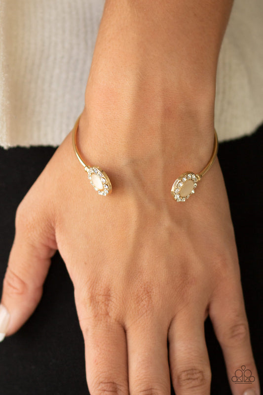 Paparazzi Instant Illumination - Gold Cuff Bracelet