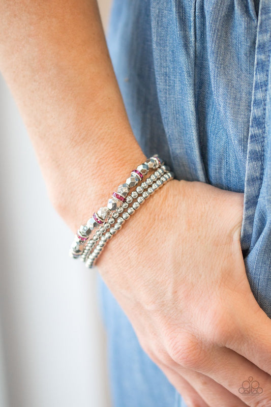 Let There BEAM Light - Pink Paparazzi Bracelet