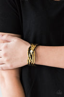 Looking For Trouble Gold Paparazzi Bracelet