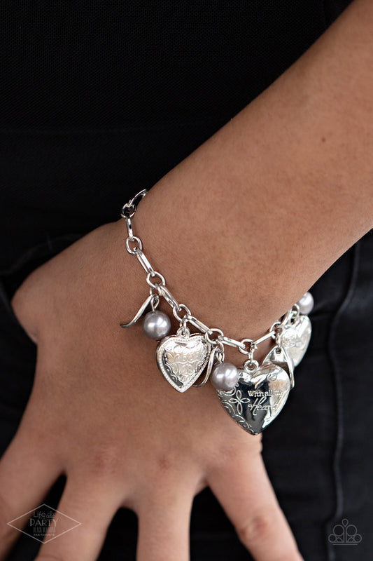 Love Will Find A Way Silver Paparazzi Bracelet