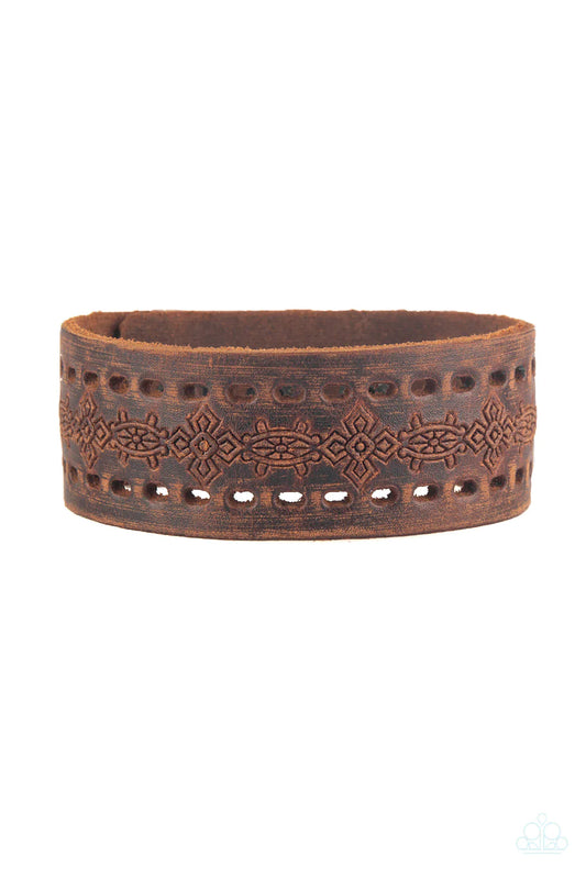 Make the West of It Brown Paparazzi Urban Bracelet