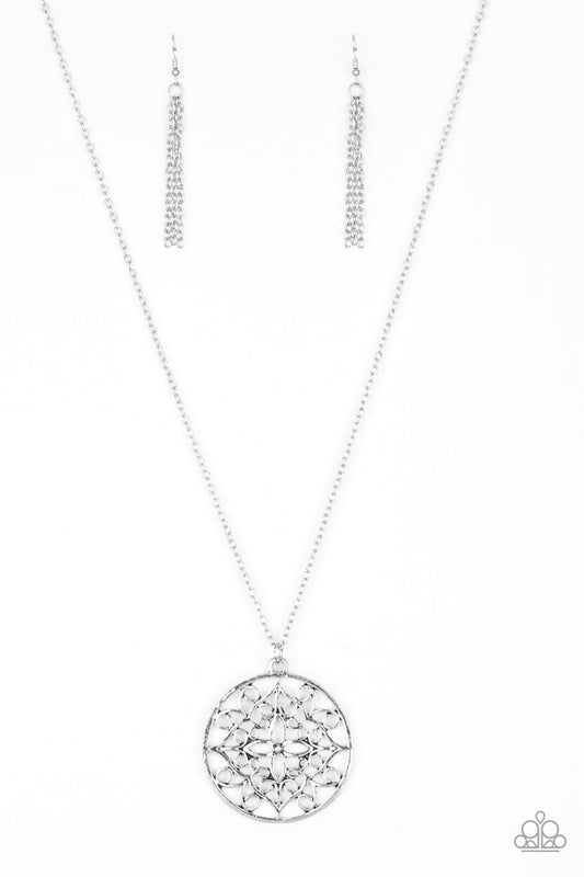 Mandala Melody Silver Paparazzi Necklace