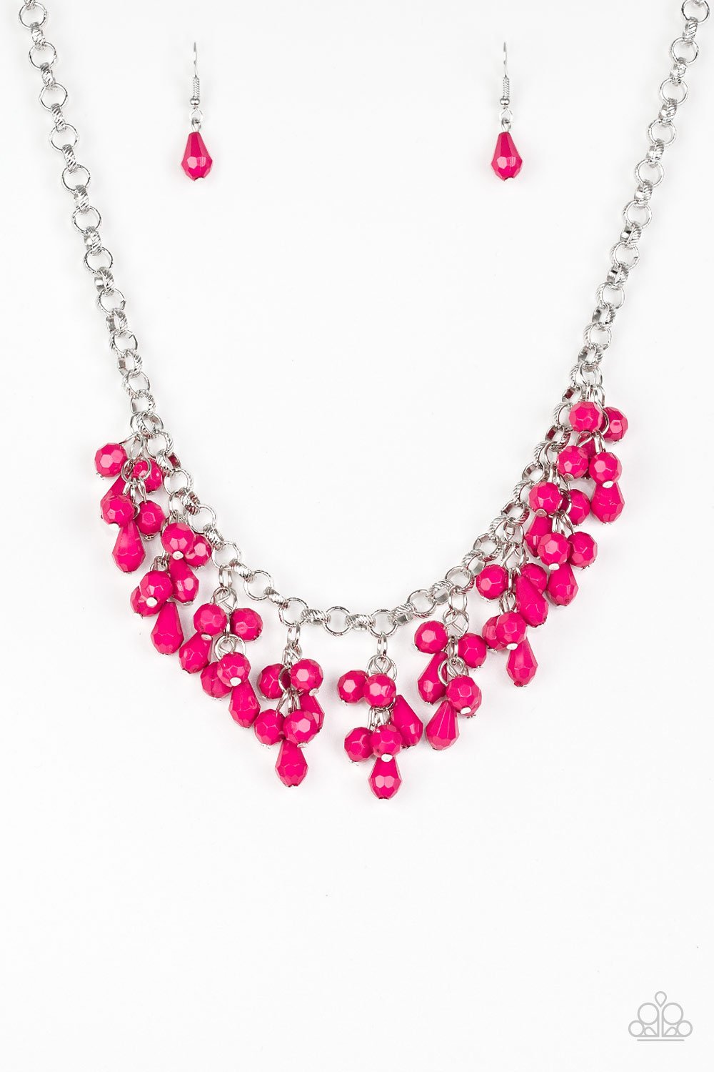 Modern Macarena Pink Paparazzi Necklace