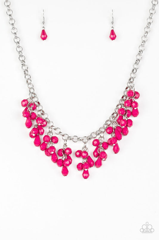 Modern Macarena Pink Paparazzi Necklace