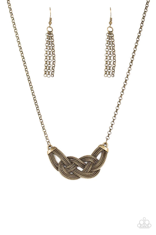 Nautically Naples - Brass Paparazzi Necklace