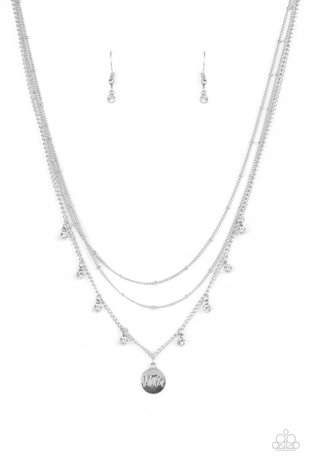 Ode To Mom White Paparazzi Necklace