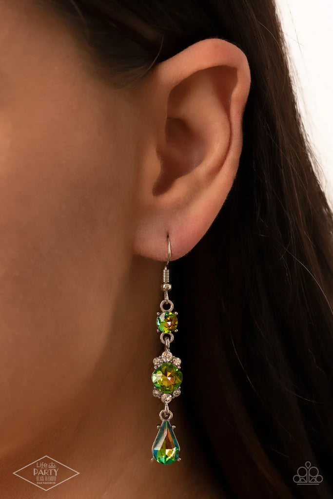 Outstanding Opulence Multi Paparazzi Life of the Party Earrings