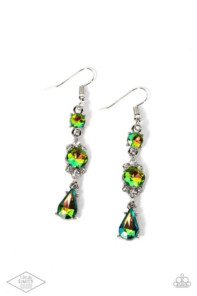 Outstanding Opulence Multi Paparazzi Life of the Party Earrings