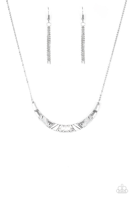 Howl at the Moon Silver Paparazzi Necklace