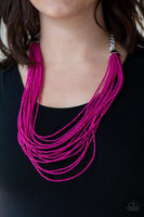 Peacefully Pacific Pink Paparazzi Necklace