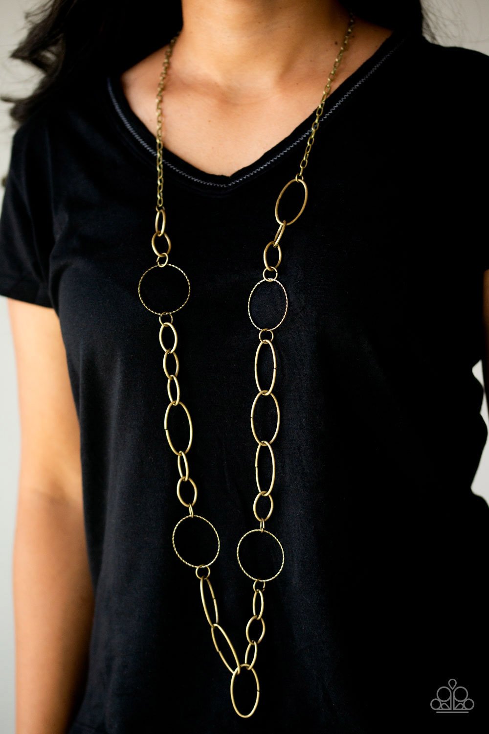 Perfect MISMATCH - Brass Paparazzi Necklace