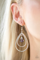 Paparazzi Reign On My Parade Purple Earrings