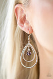 Paparazzi Reign On My Parade Purple Earrings