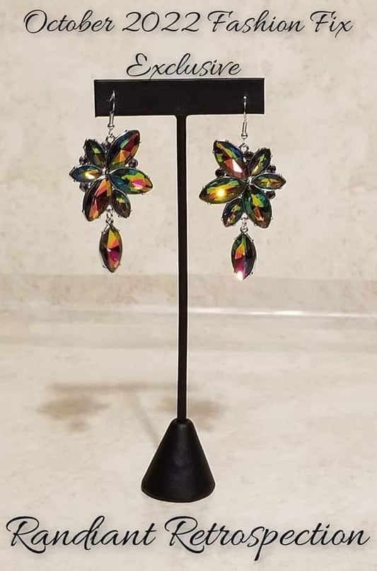 Radiant Retrospection Multi Paparazzi October 2022 Fashion Fix Earrings