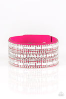 Paparazzi Rebel Radiance - Pink  Suede Bracelet