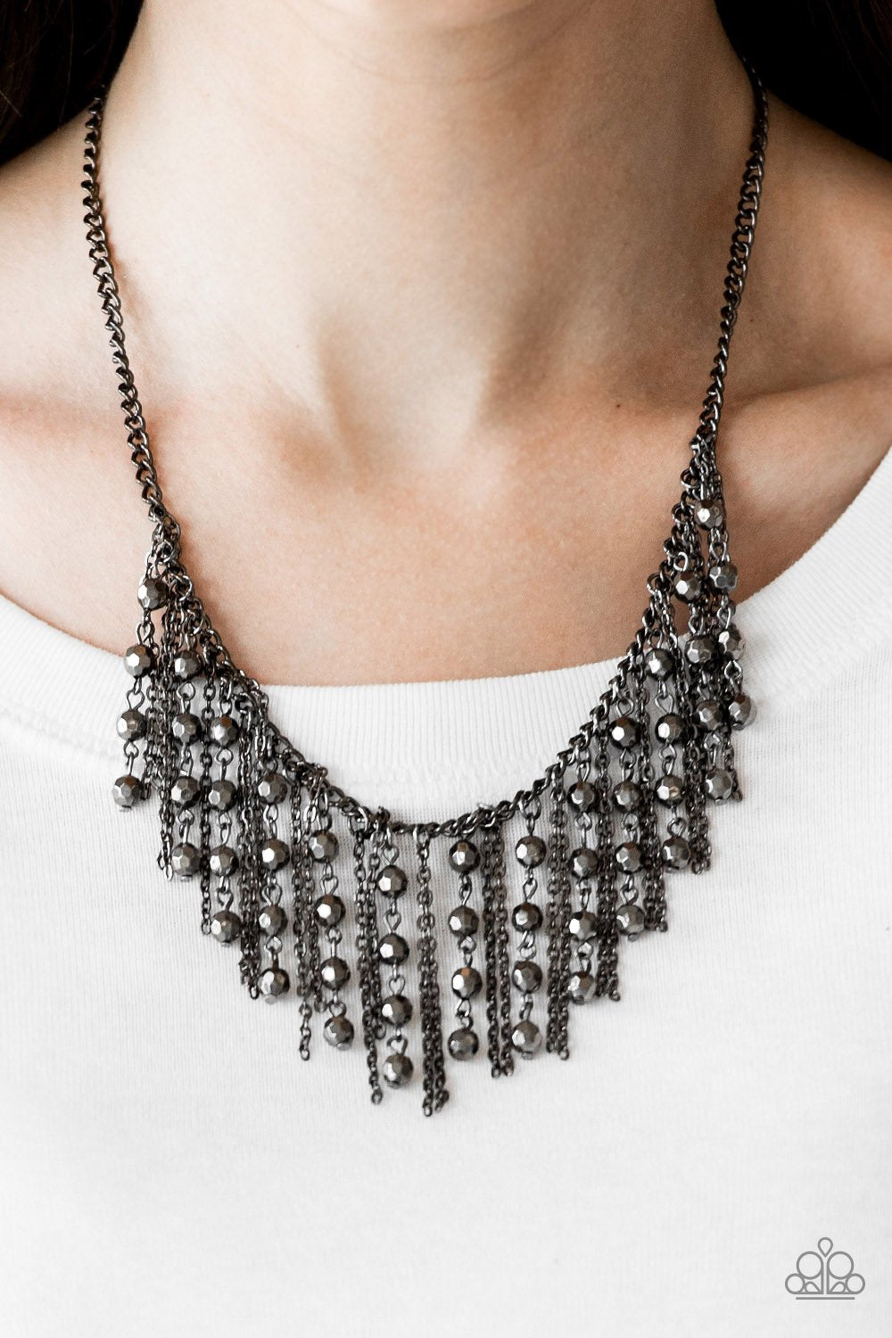 Rebel Remix - Black Paparazzi Necklace