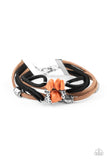Paparazzi Rocky Mountain Rebel Orange Bracelet