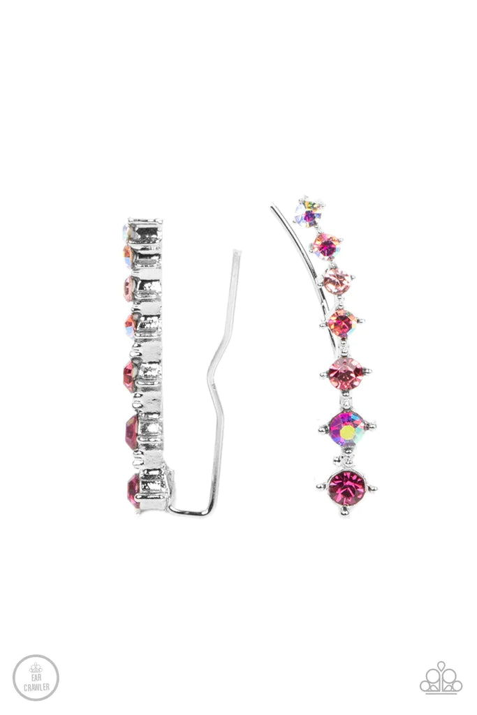 STARLIGHT Show Pink Paparazzi Ear-Crawler Earrings