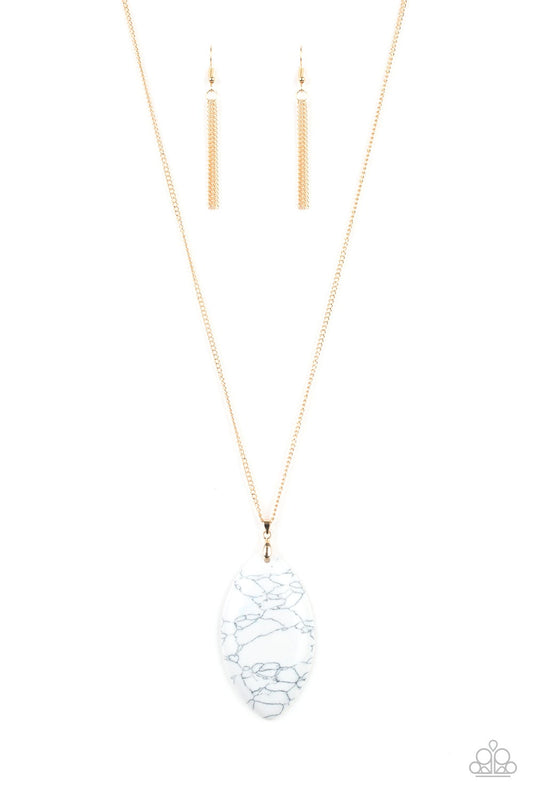 Santa Fe Simplicity White Paparazzi Necklace